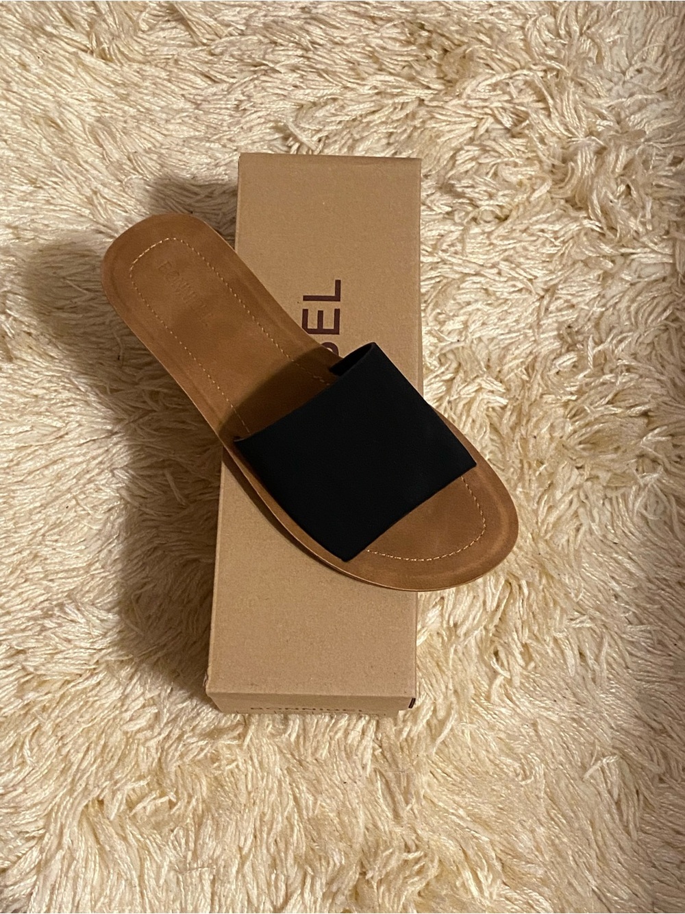 Bonnibel Black Slide Sandals